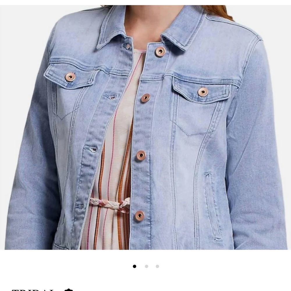 Tribal Jeans denim jacket.  Size XL